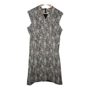 MM Lafleur Womens Crackle Sleeveless Aditi Shift Dress Size 12